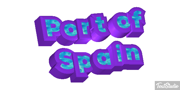 Port of Spain Effetto testo