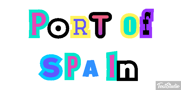 Port of Spain Effetto testo