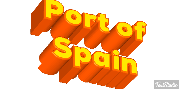 Port of Spain Effetto testo