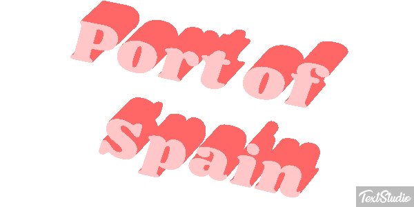 Port of Spain Effetto testo