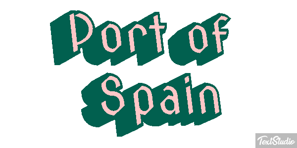 Port of Spain Effetto testo