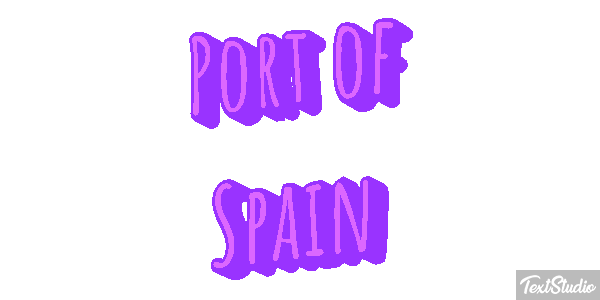 Port of Spain Effetto testo