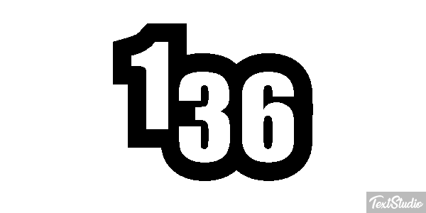 136 Text effect