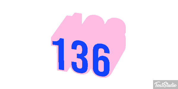 136 Text effect