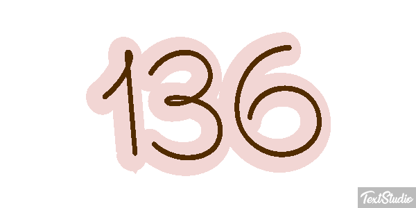 136 Text effect