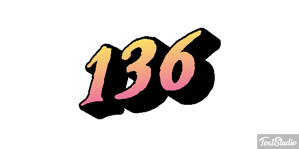 136 Text effect