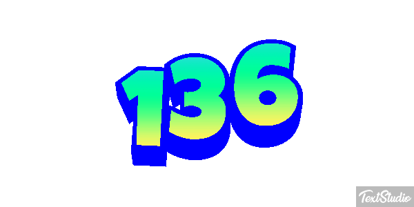 136 Text effect
