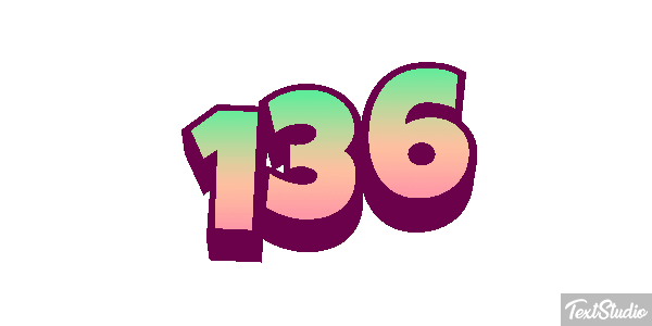 136 Text effect