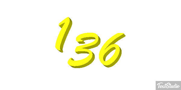 136 Text effect