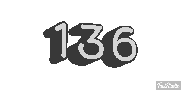 136 Text effect