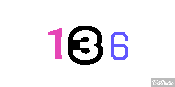 136 Text effect