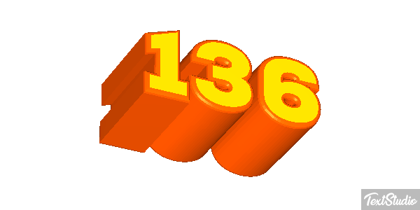 136 Text effect