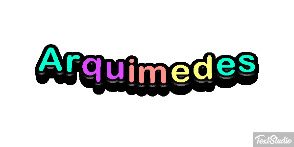 Arquimedes Efecto de texto