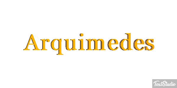 Arquimedes Efecto de texto