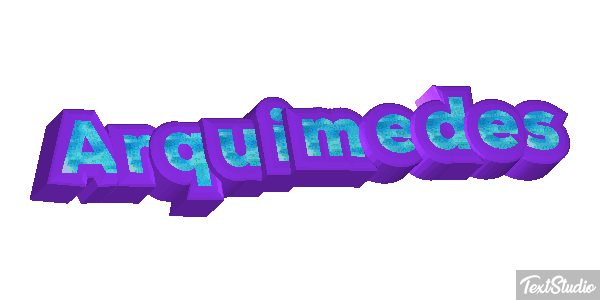 Arquimedes Efecto de texto