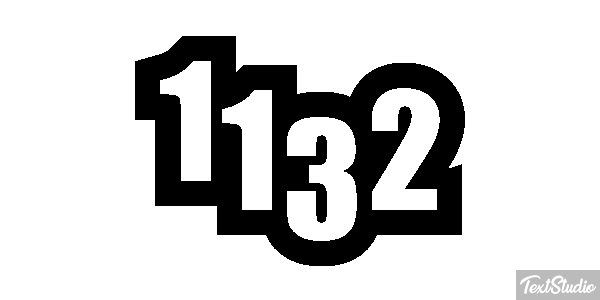 1132 Text effect
