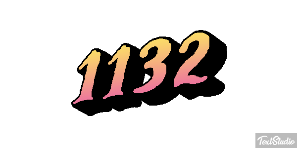 1132 Text effect