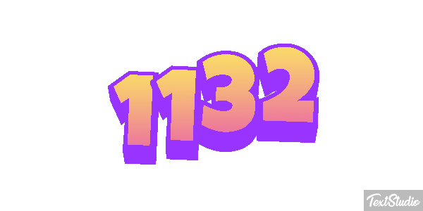 1132 Text effect
