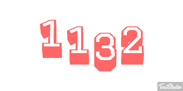 1132 Text effect