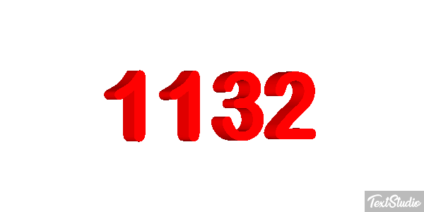 1132 Text effect