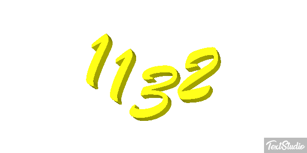 1132 Text effect