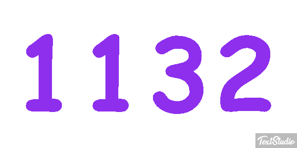 1132 Text effect