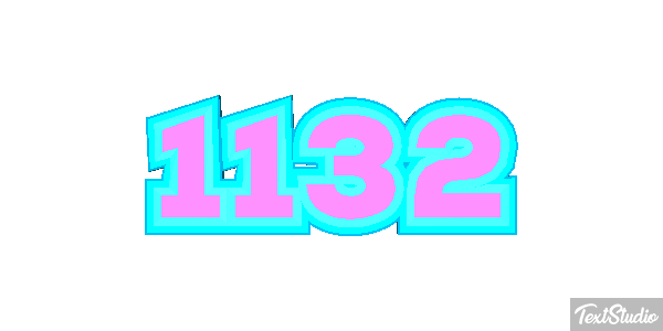 1132 Text effect