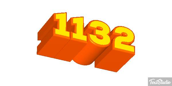1132 Text effect