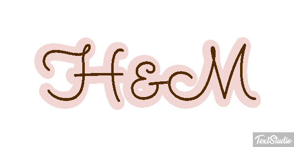 H&M Text effect