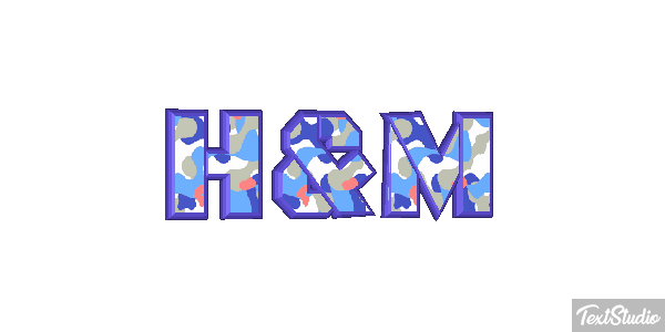 H&M Text effect