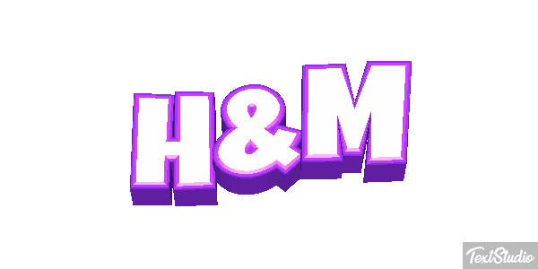 H&M Text effect