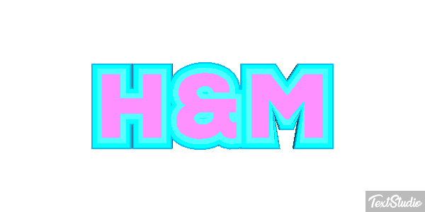 H&M Text effect