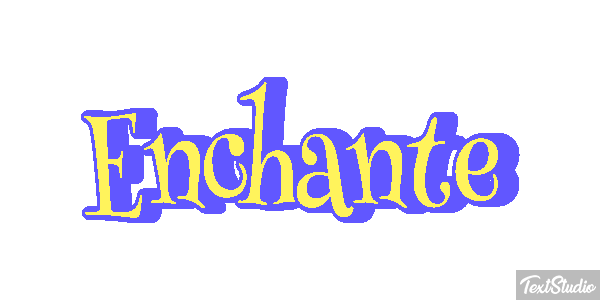 Enchanté Effet de texte