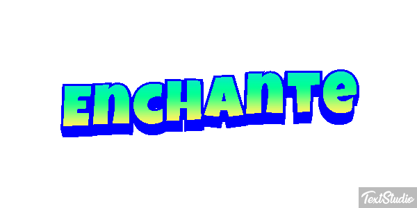 Enchanté Effet de texte