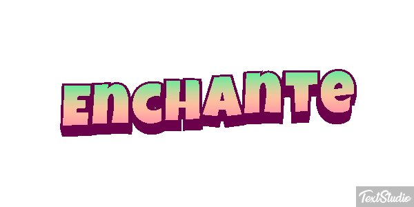 Enchanté Effet de texte