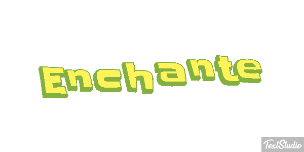 Enchanté Effet de texte