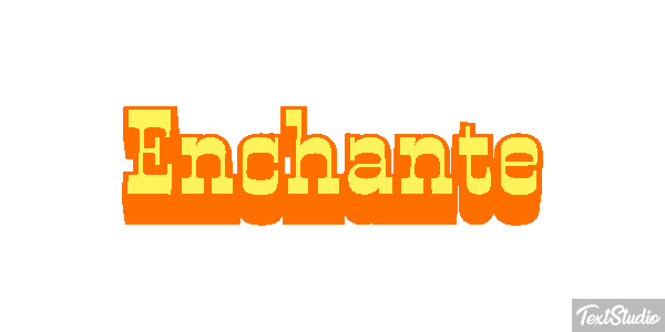 Enchanté Effet de texte