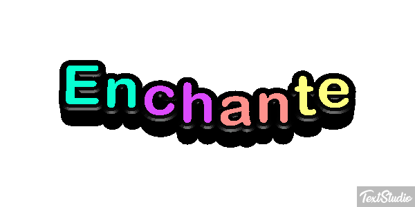 Enchanté Effet de texte