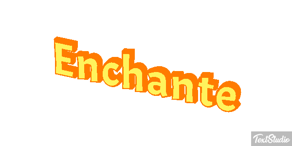 Enchanté Effet de texte