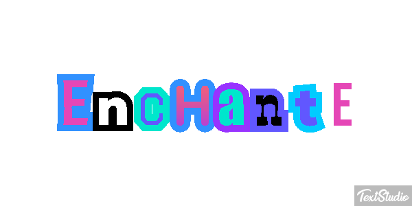 Enchanté Effet de texte