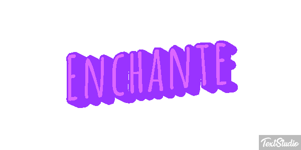 Enchanté Effet de texte
