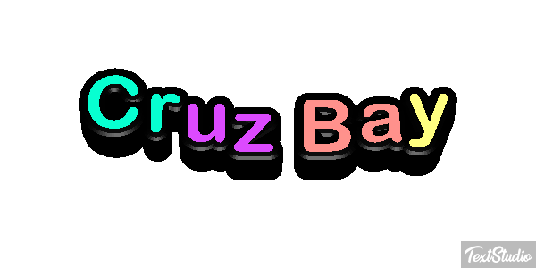 Cruz Bay Effetto testo