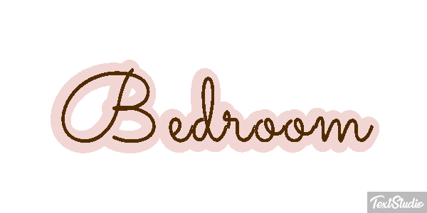 Bedroom Text effect