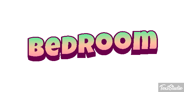 Bedroom Text effect