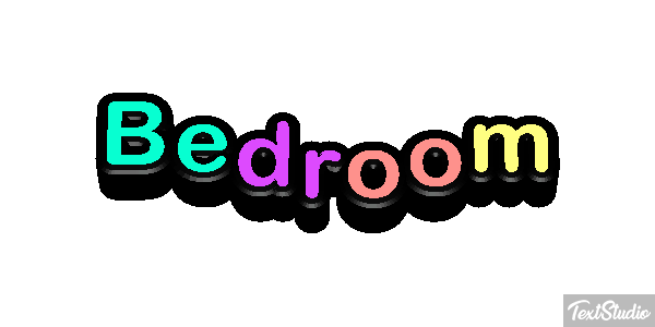Bedroom Text effect