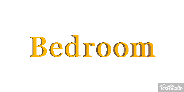 Bedroom Text effect