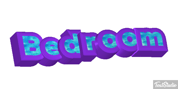 Bedroom Text effect