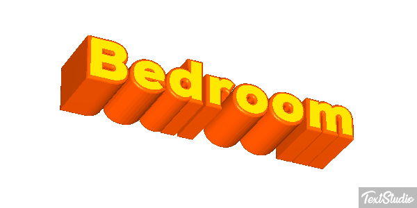 Bedroom Text effect