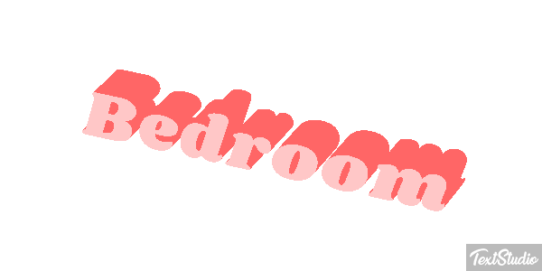 Bedroom Text effect