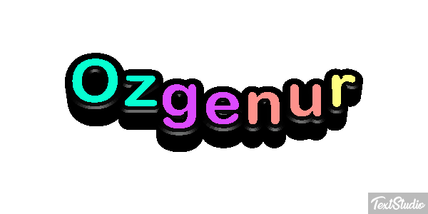 Özgenur Efecto de texto